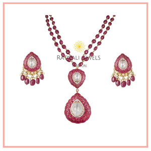 Polki Ruby necklace set