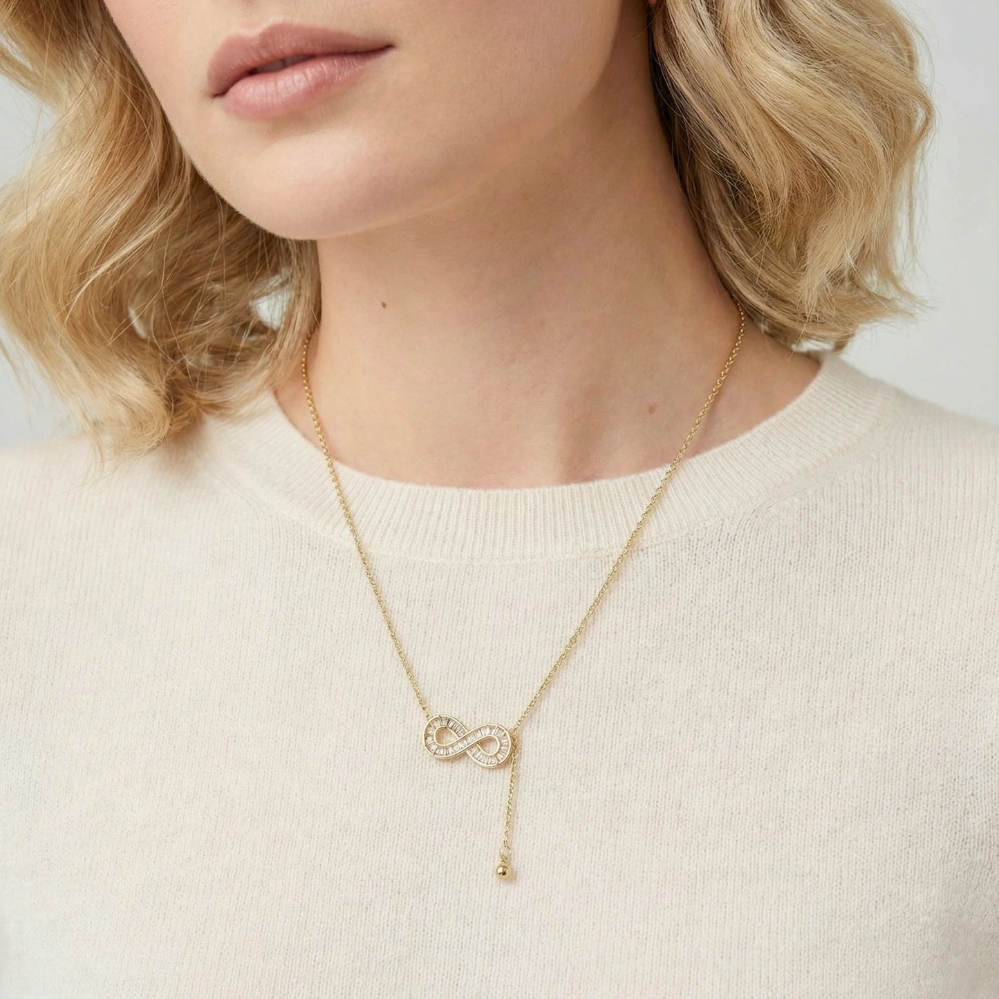 Infinity Sparkle Necklace - ratnalijewels