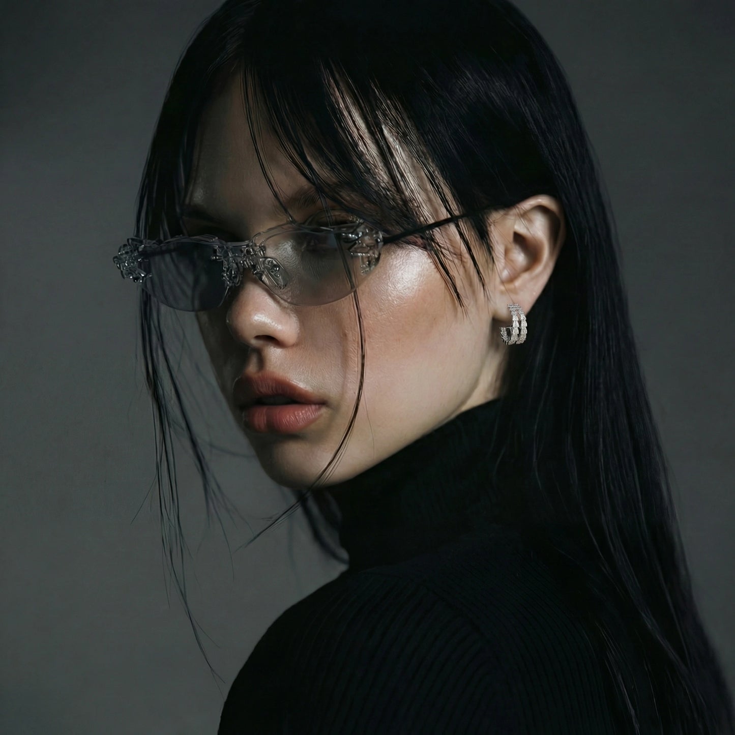Crystal Avenue Hoops - ratnalijewels