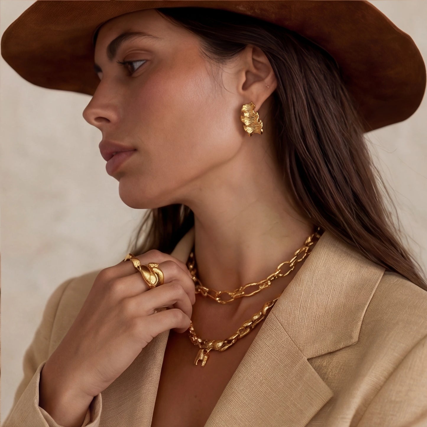 Wave Flow Hoops - ratnalijewels