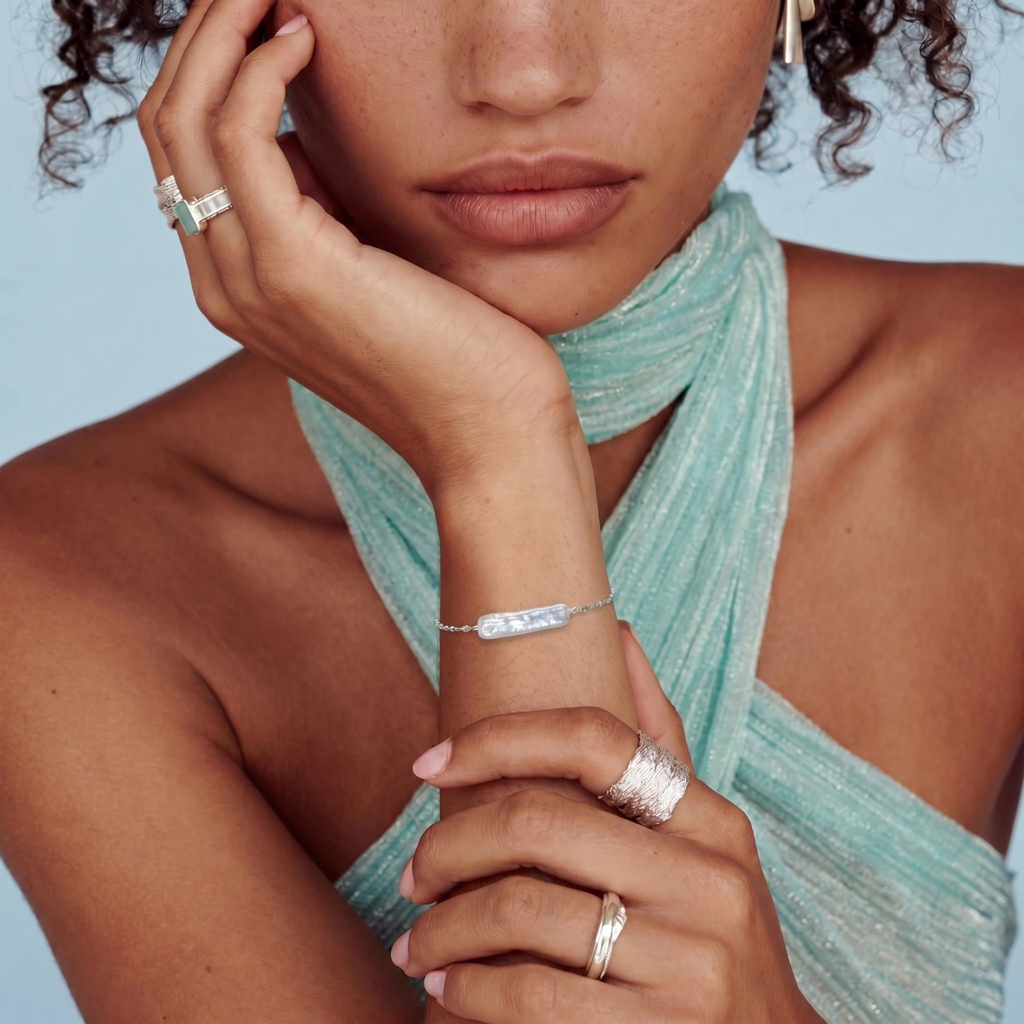 Baroque Pearl Chain Bracelet - ratnalijewels