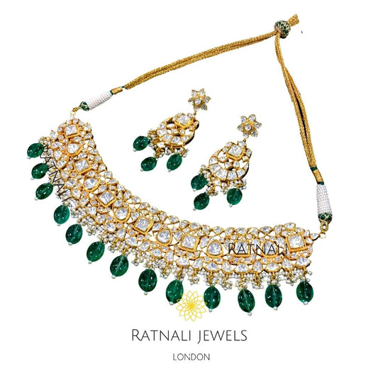 Polki choker necklace