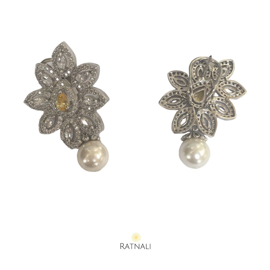 wedding pearl drop earrings