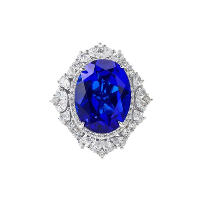blue sapphire cocktail ring