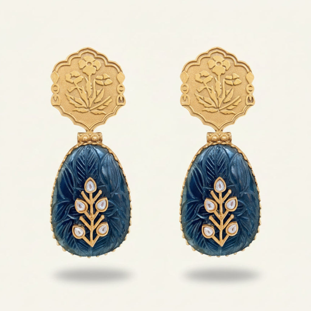 blue gemstone earrings