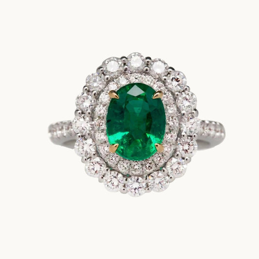 Oval Emerald Cocktail Ring