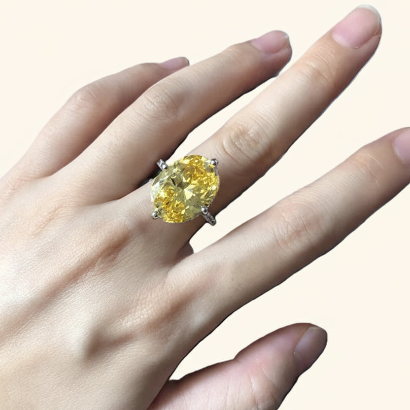 Yellow Gemstone ring