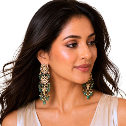 bridal polki earrings