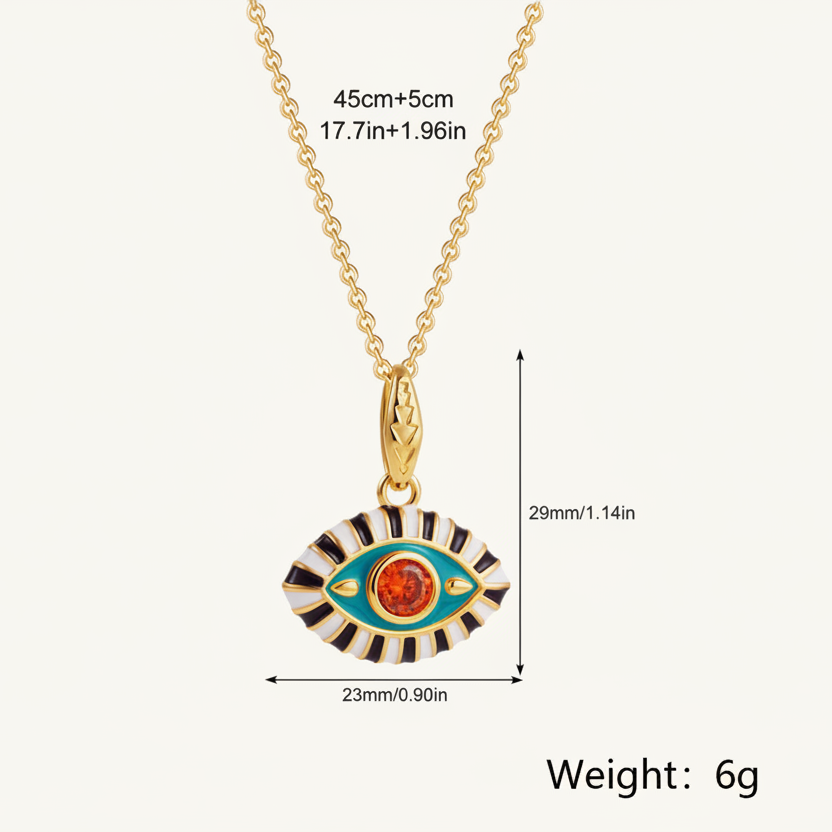 evil eye necklace length