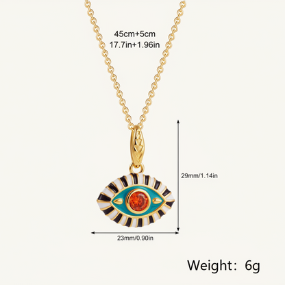 evil eye necklace length