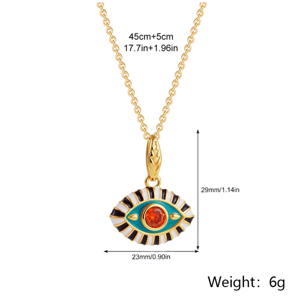 evil eye necklace length