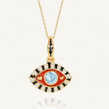 evil eye zircon pendant