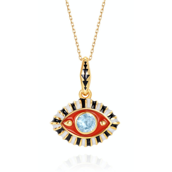 evil eye zircon pendant