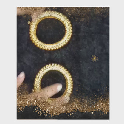 Heritage Sutrala Twisted Rope Gold Kada Bangle