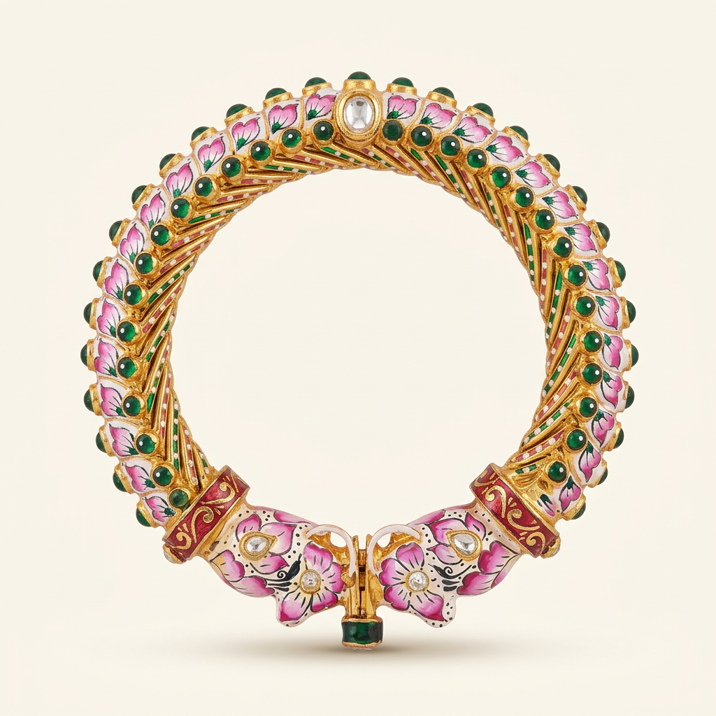 Sutrala Heritage Enamel Kada Bangle product detail