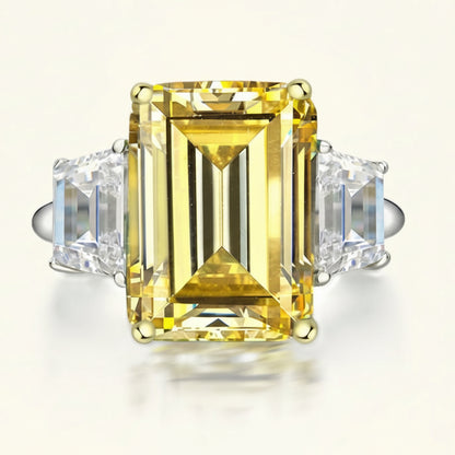 Yellow cocktail ring