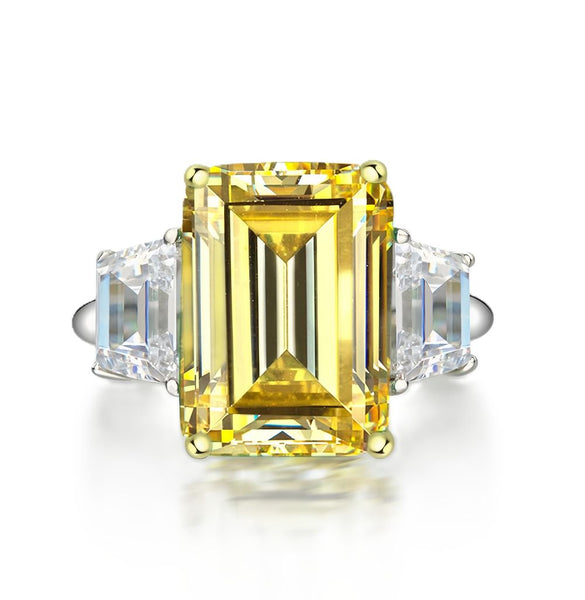 Yellow cocktail ring