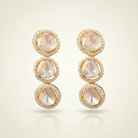 polki gold earrings jaipur