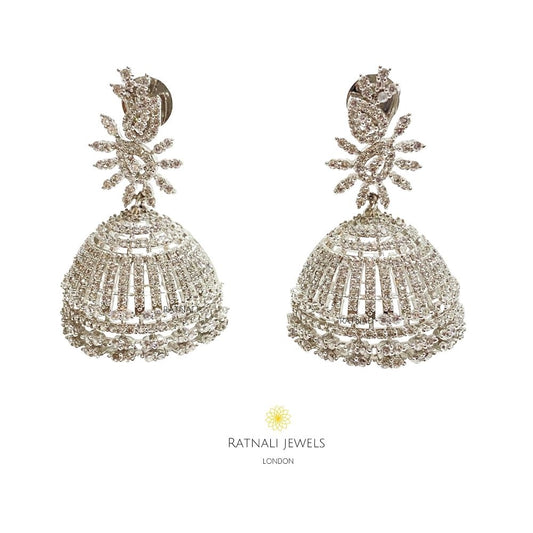 Diamond Jhumka Earrings