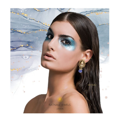 polki something blue for wedding