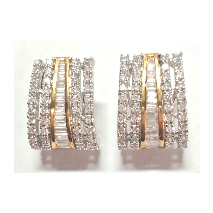 Simulated diamond stud earrings, Studs - Ratnali Jewels