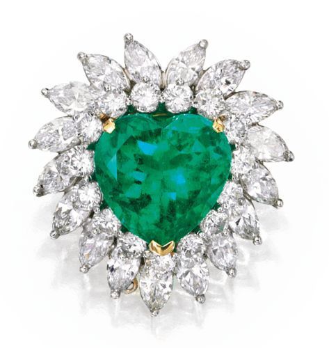 Simulated diamond & emerald colour gem stone Ring, Rings - Ratnali Jewels