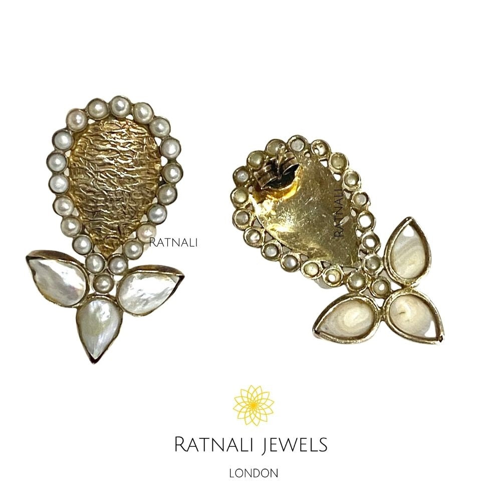 Ethnic silver earrings