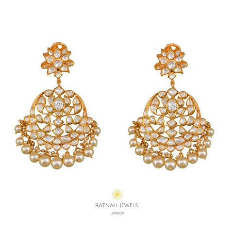Chand bali earrings gold