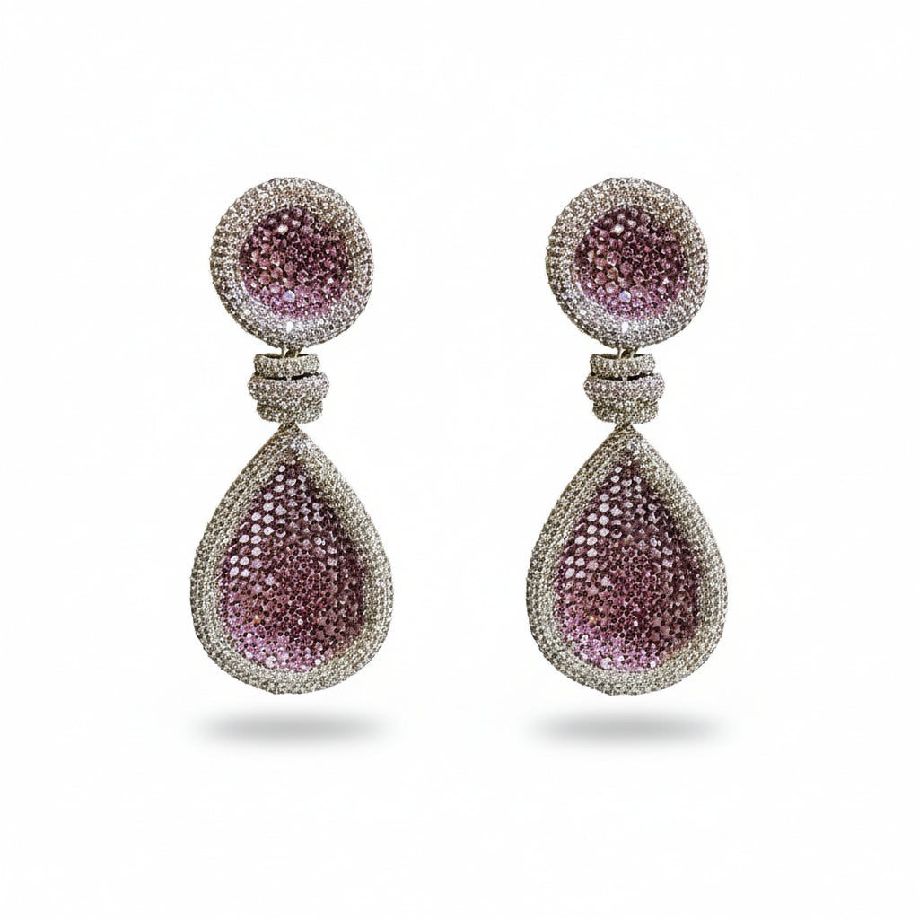 Pink Bling dearrings
