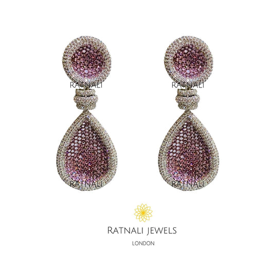 Pink Bling dearrings
