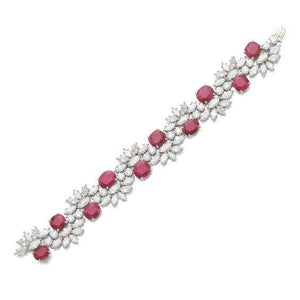 Ruhi ruby and diamond bracelet