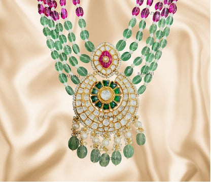 Tarangi polki pendant necklace