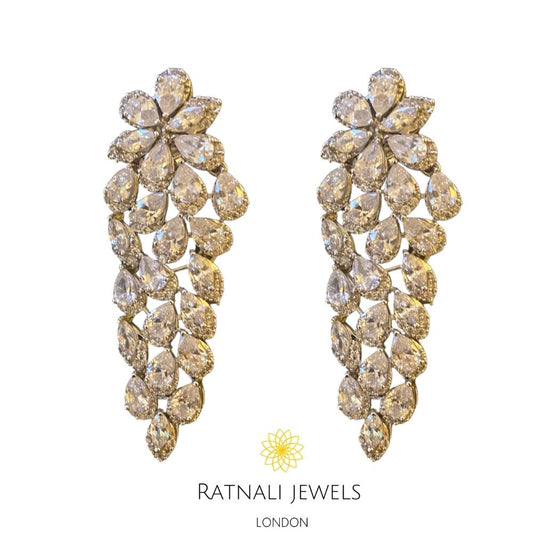 designer replica faux diamond earrings