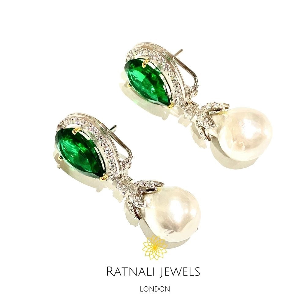 baroque pearl earrings