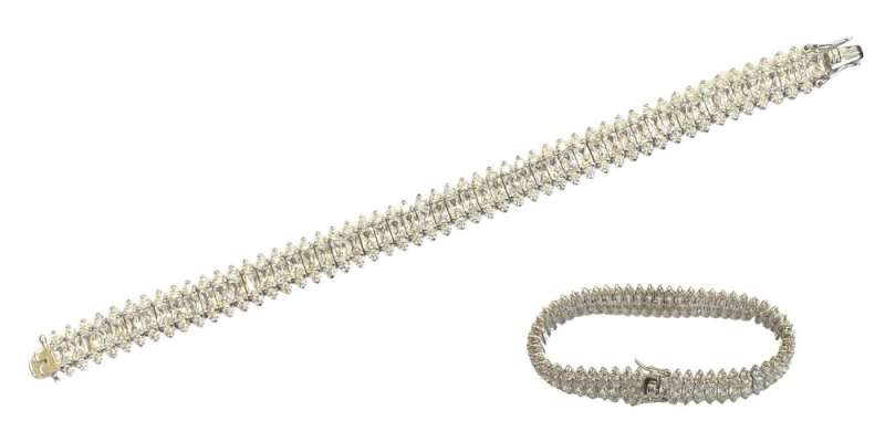 Simulated diamond tennis bracelet