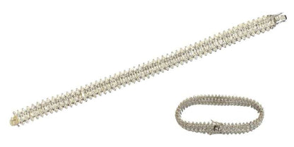 Simulated diamond tennis bracelet
